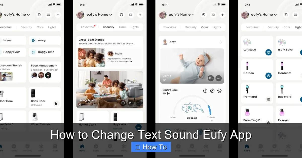 How to Change Text Sound Eufy App