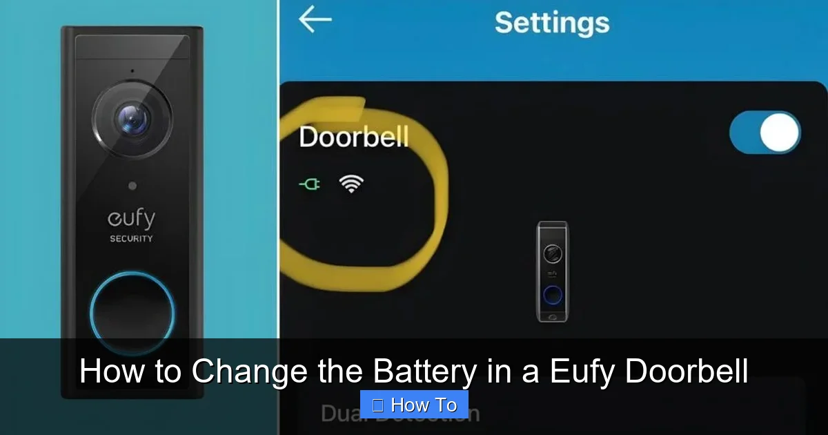 How to Change the Battery in a Eufy Doorbell