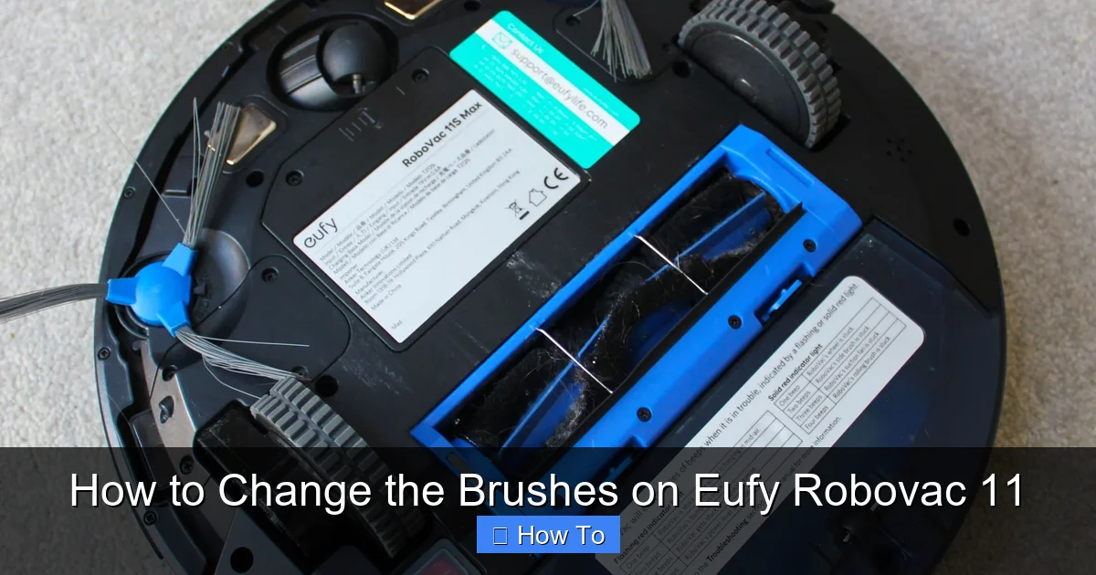 How to Change the Brushes on Eufy Robovac 11