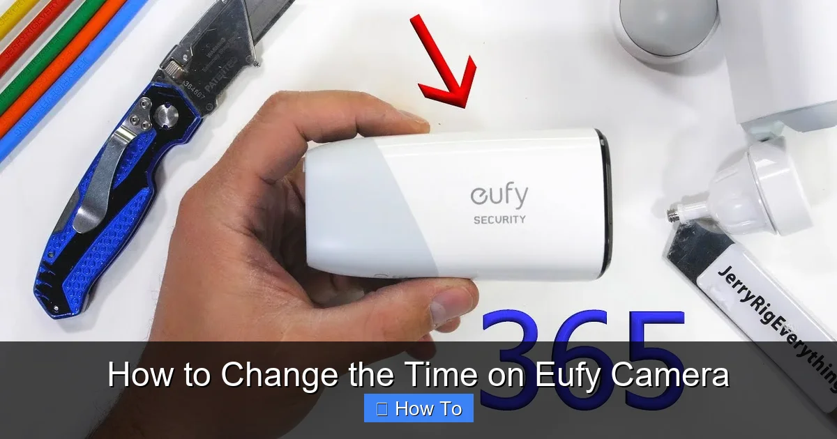 How to Change the Time on Eufy Camera