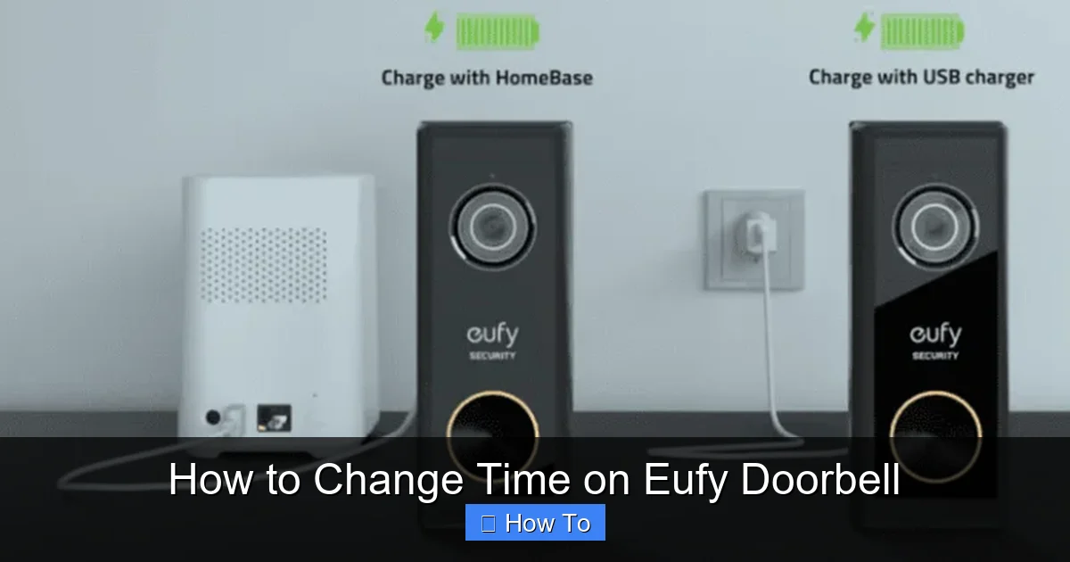How to Change Time on Eufy Doorbell