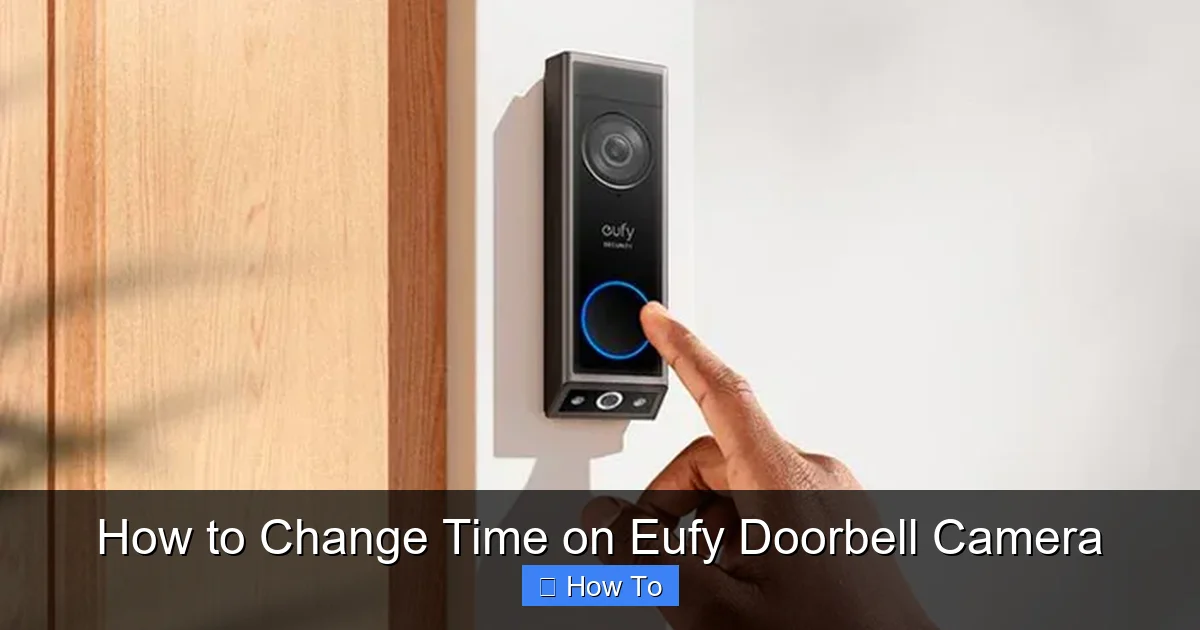 How to Change Time on Eufy Doorbell Camera