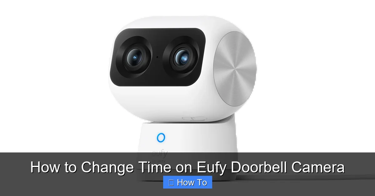 How to Change Time on Eufy Doorbell Camera