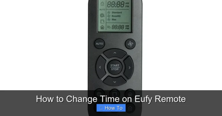 How to Change Time on Eufy Remote