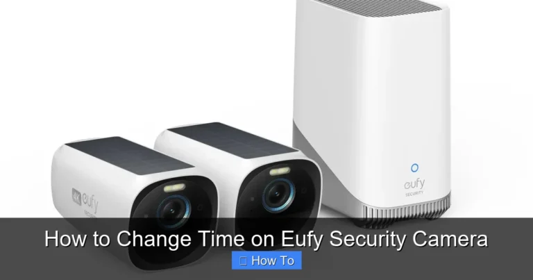 How to Change Time on Eufy Security Camera