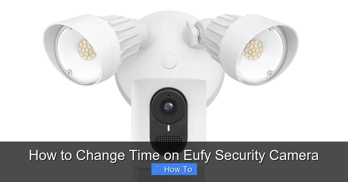 How to Change Time on Eufy Security Camera
