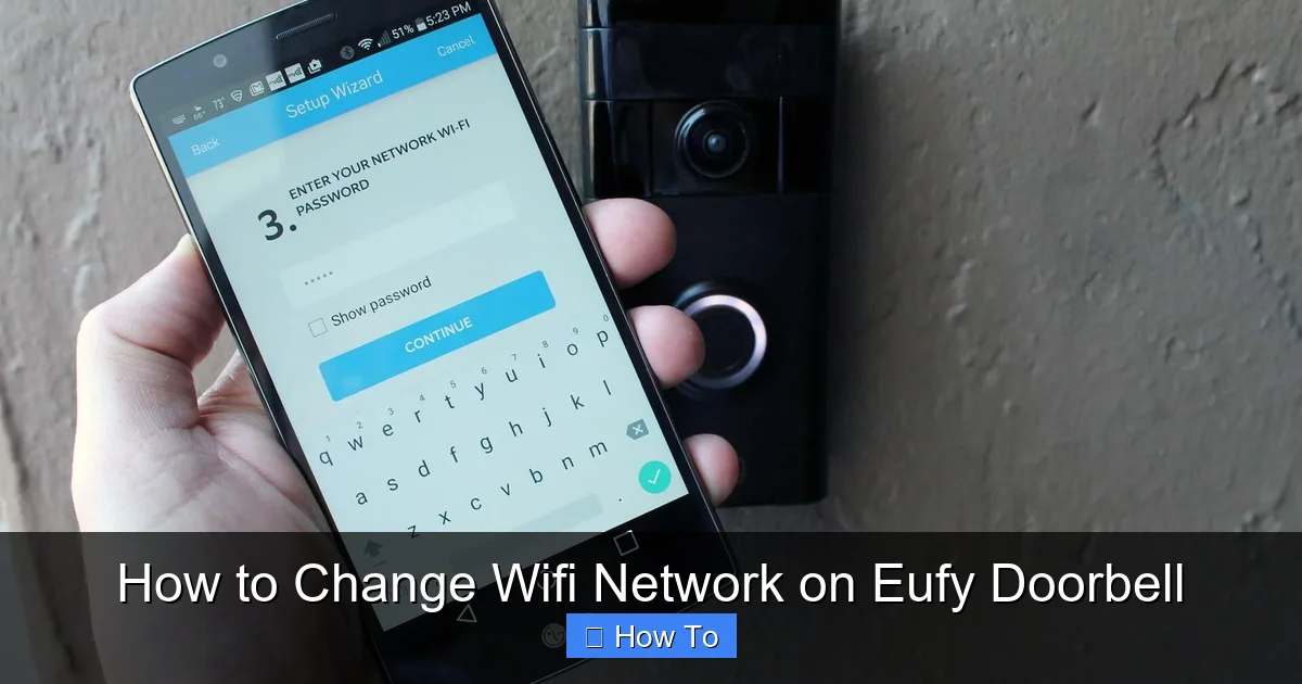 How to Change Wifi Network on Eufy Doorbell