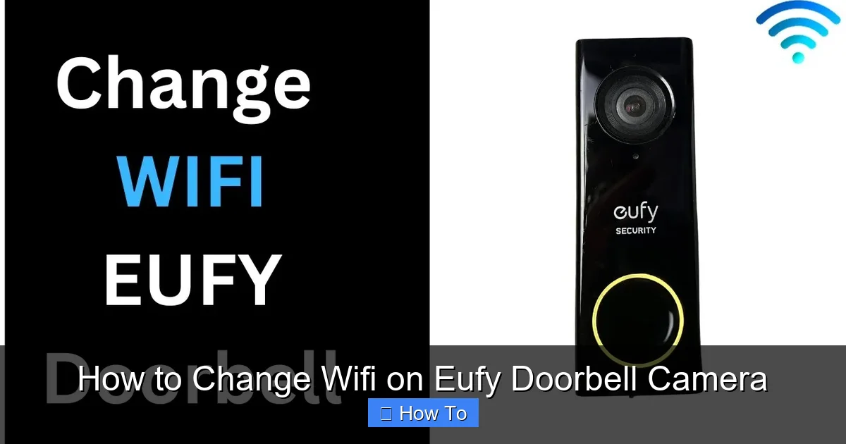 How to Change Wifi on Eufy Doorbell Camera