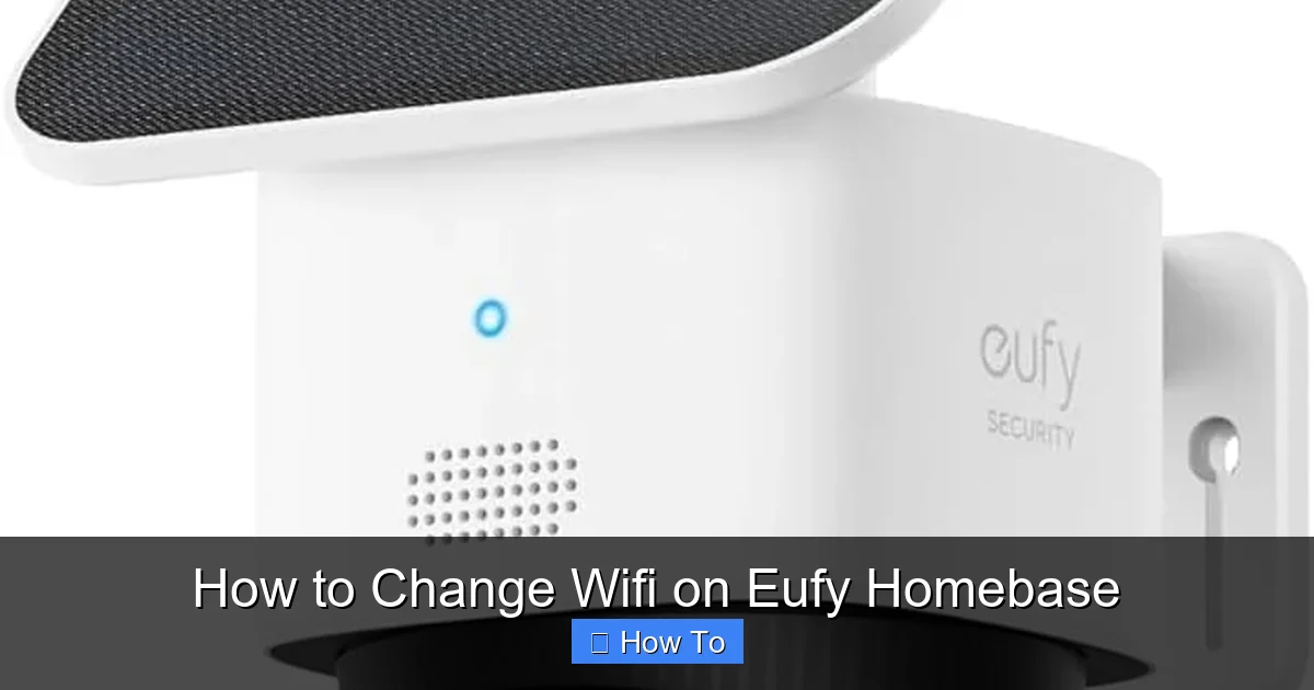 How to Change Wifi on Eufy Homebase