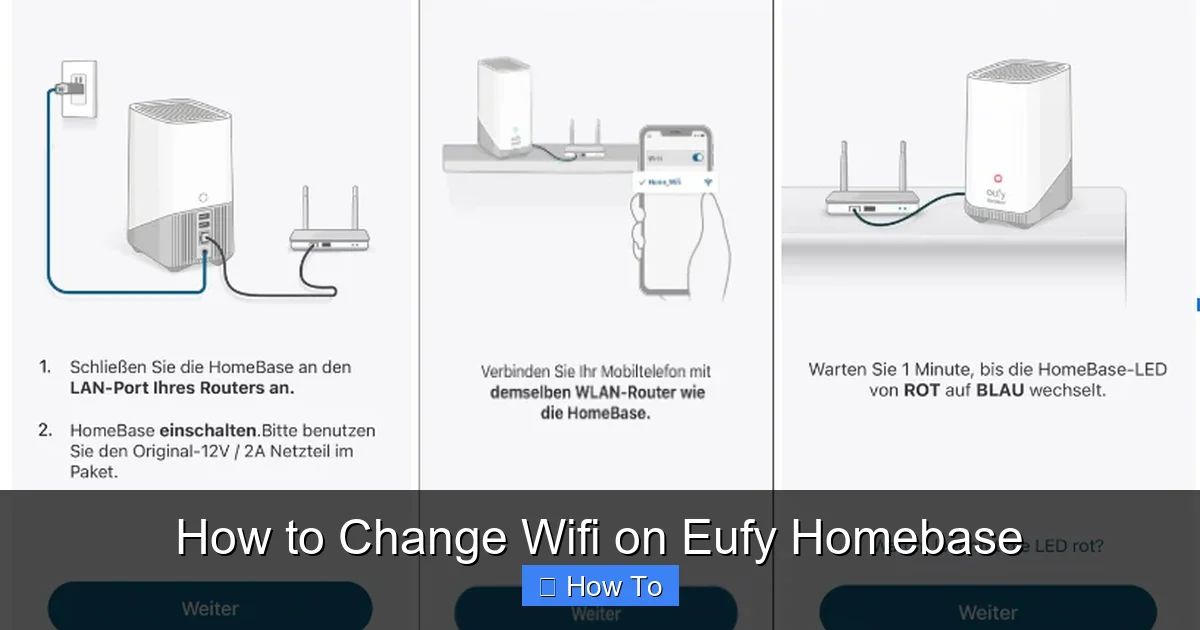 How to Change Wifi on Eufy Homebase