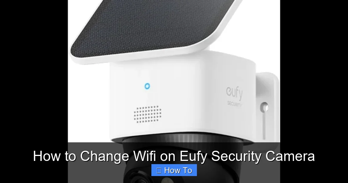 How to Change Wifi on Eufy Security Camera