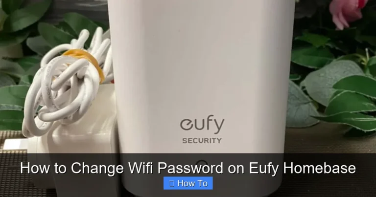 How to Change Wifi Password on Eufy Homebase