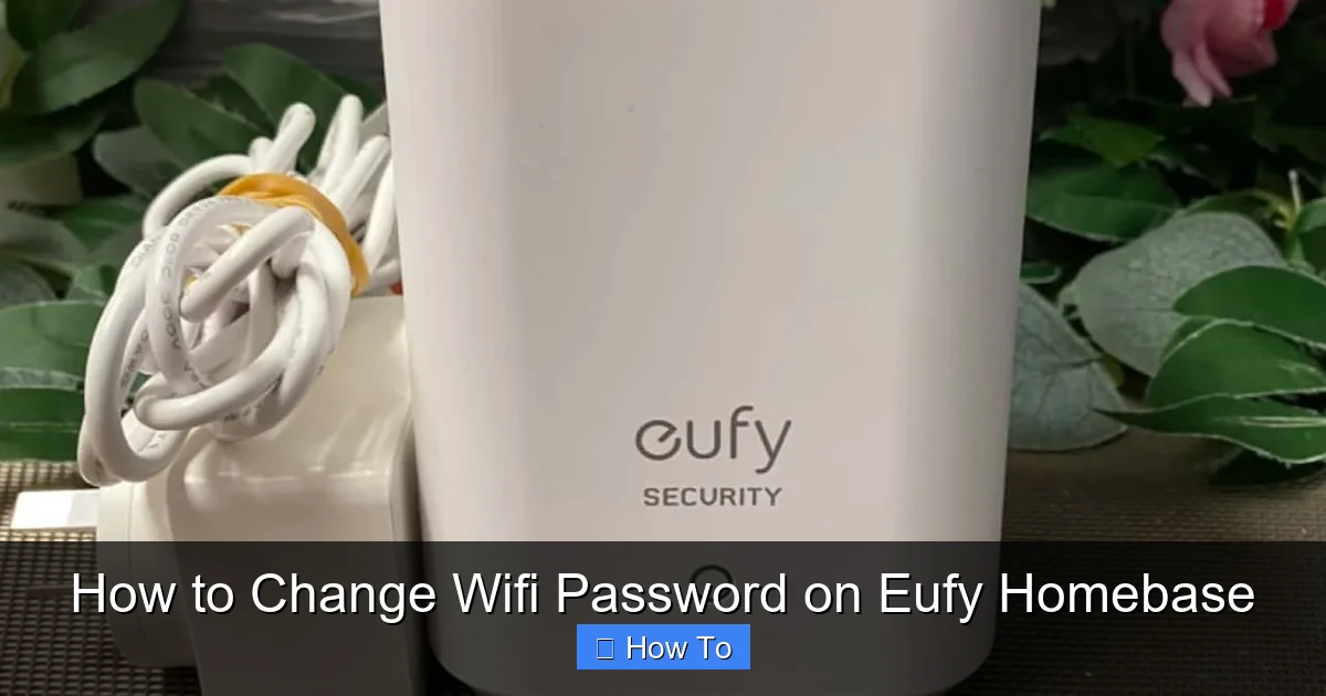 How to Change Wifi Password on Eufy Homebase