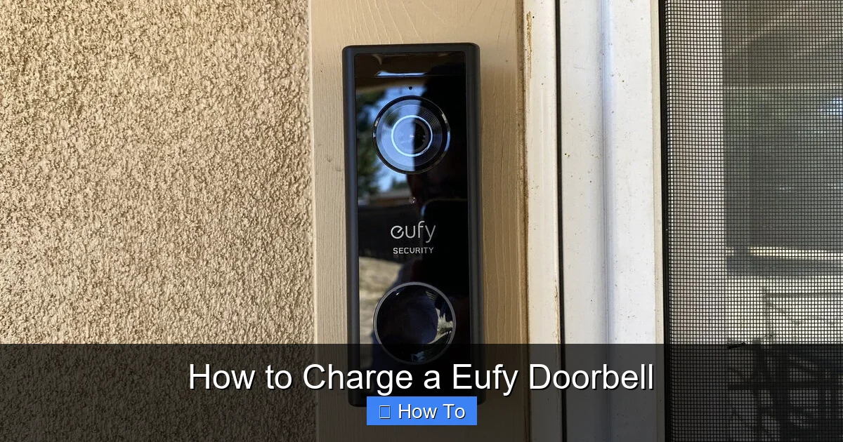 How to Charge a Eufy Doorbell