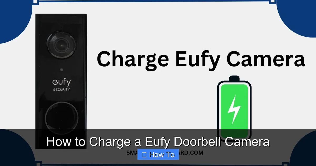 How to Charge a Eufy Doorbell Camera
