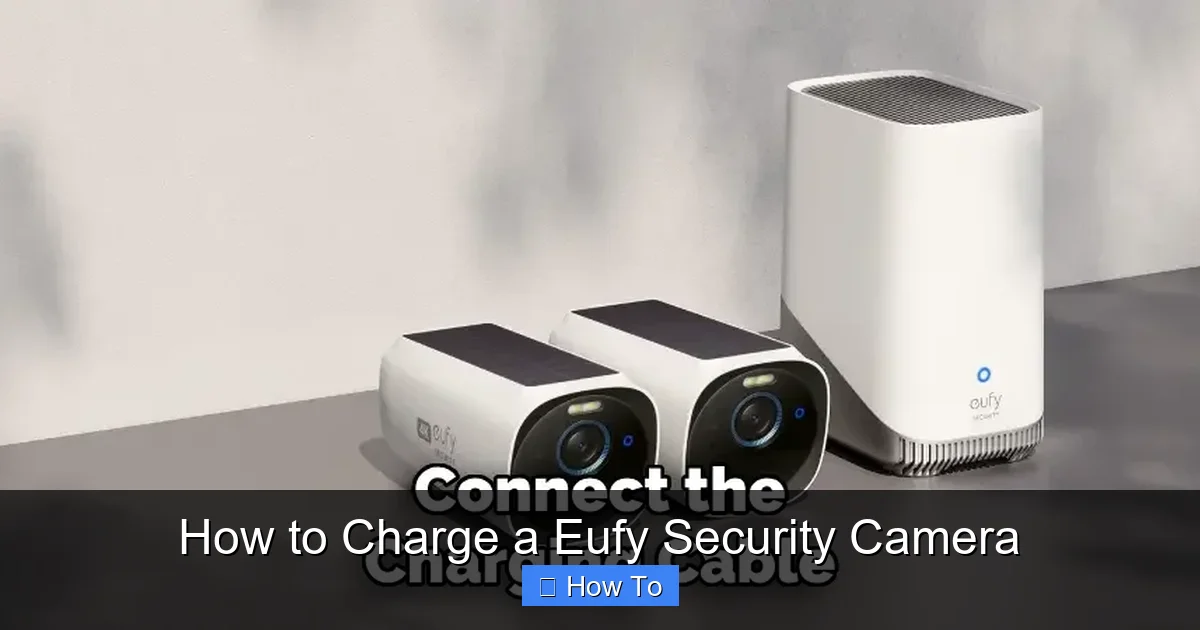 How to Charge a Eufy Security Camera