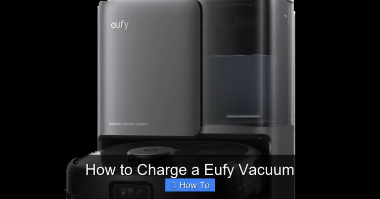 How to Charge a Eufy Vacuum