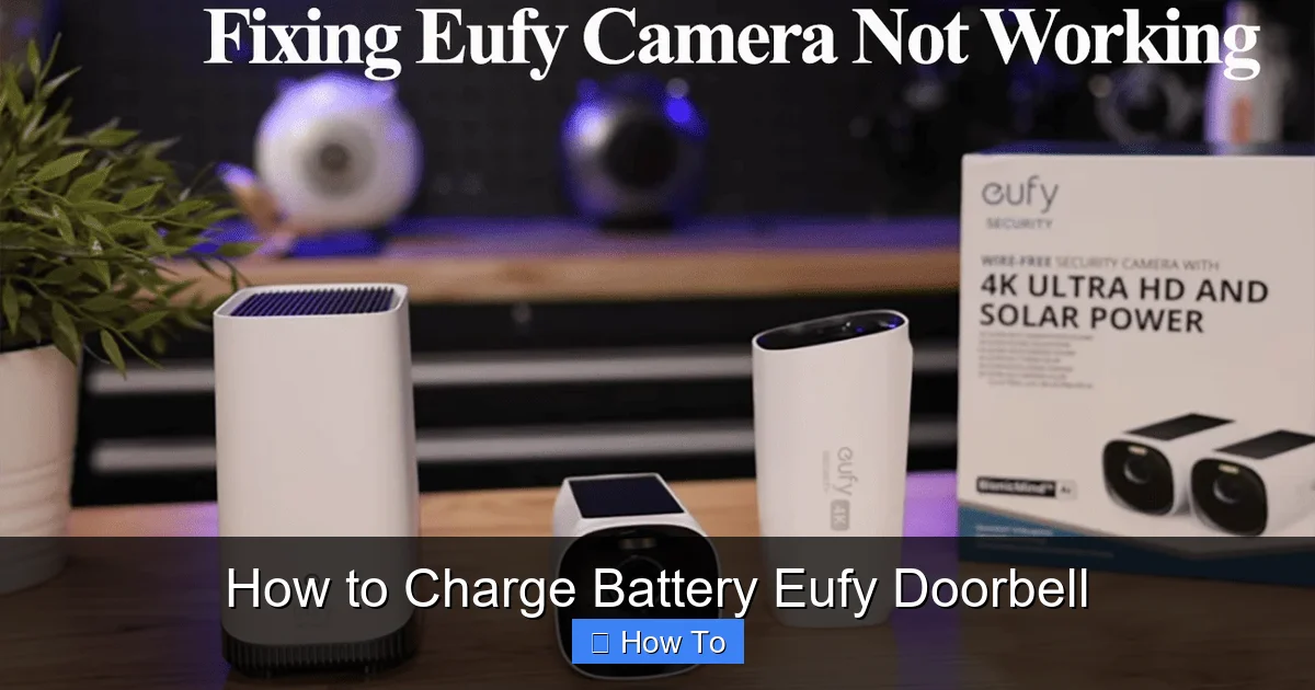 How to Charge Battery Eufy Doorbell
