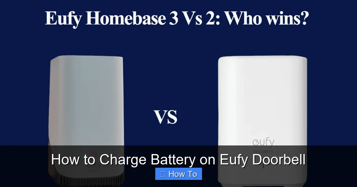 How to Charge Battery on Eufy Doorbell