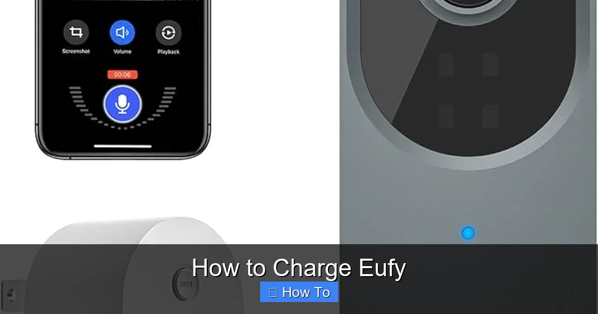 How to Charge Eufy