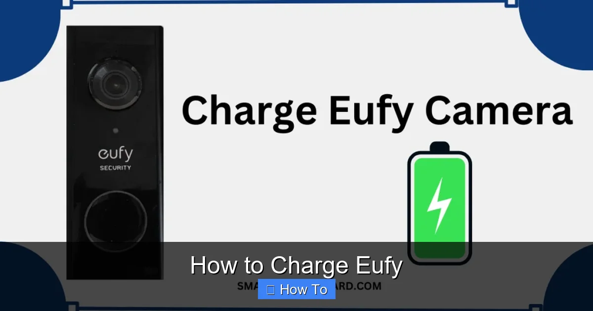 How to Charge Eufy