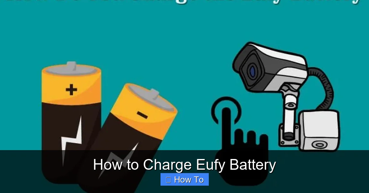How to Charge Eufy Battery