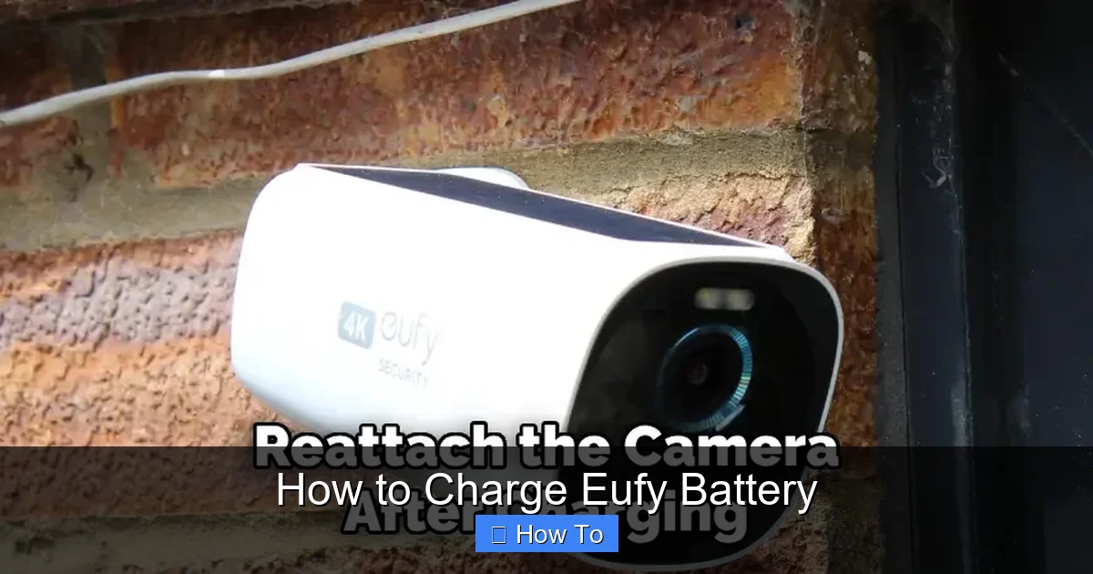 How to Charge Eufy Battery