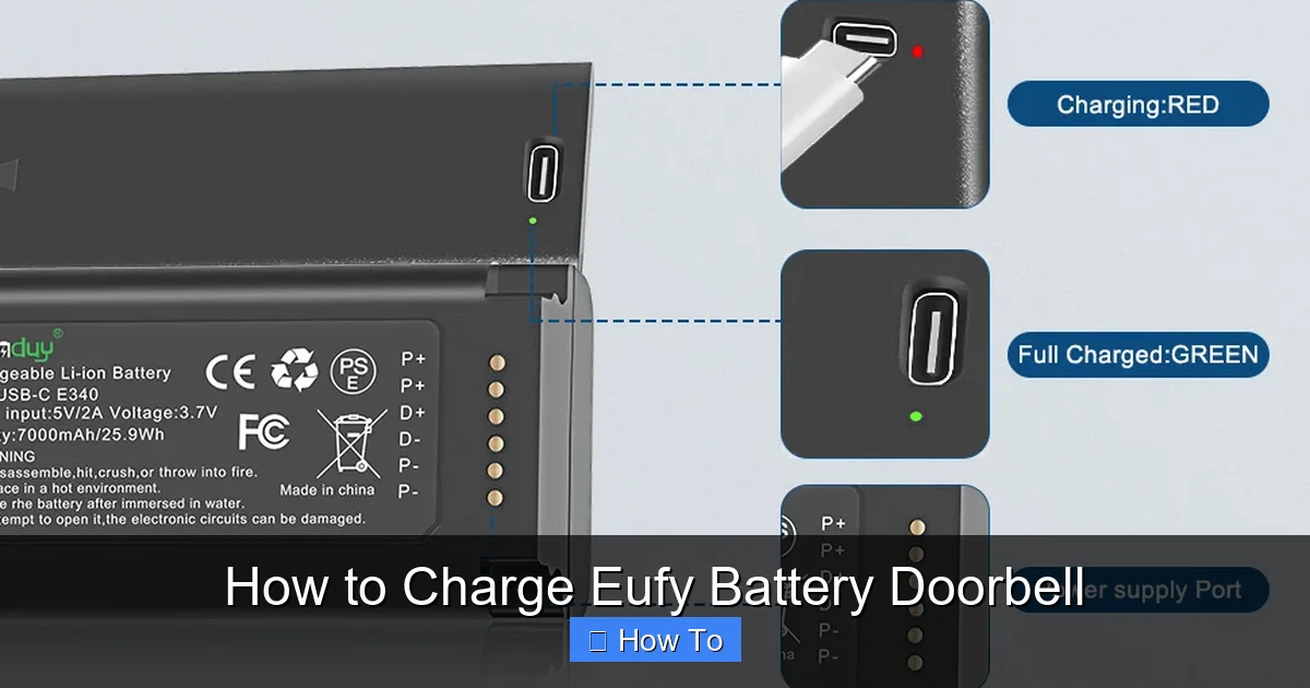 How to Charge Eufy Battery Doorbell