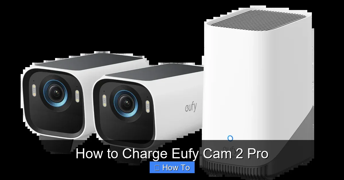 How to Charge Eufy Cam 2 Pro