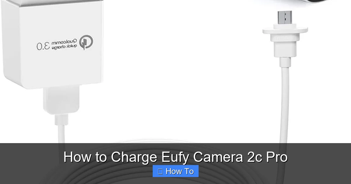 How to Charge Eufy Camera 2c Pro