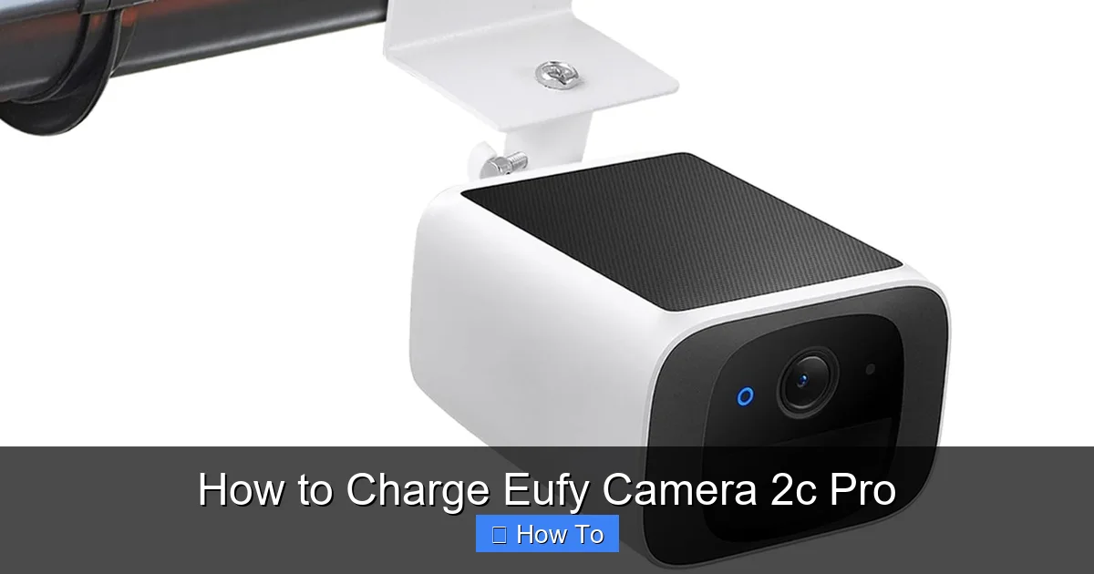 How to Charge Eufy Camera 2c Pro