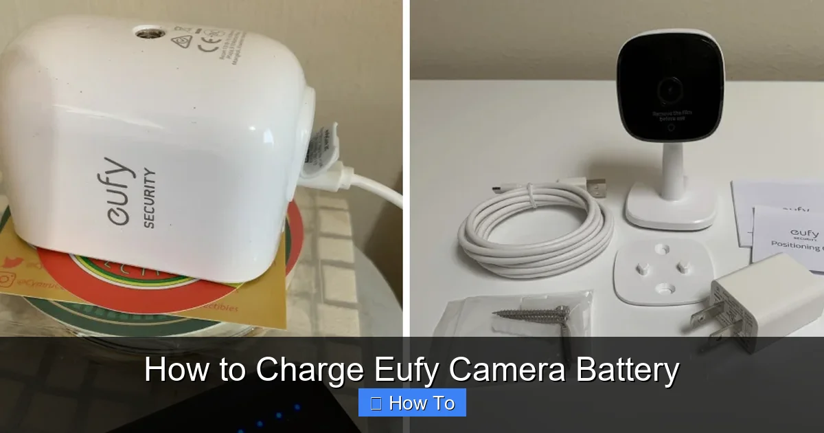 How to Charge Eufy Camera Battery