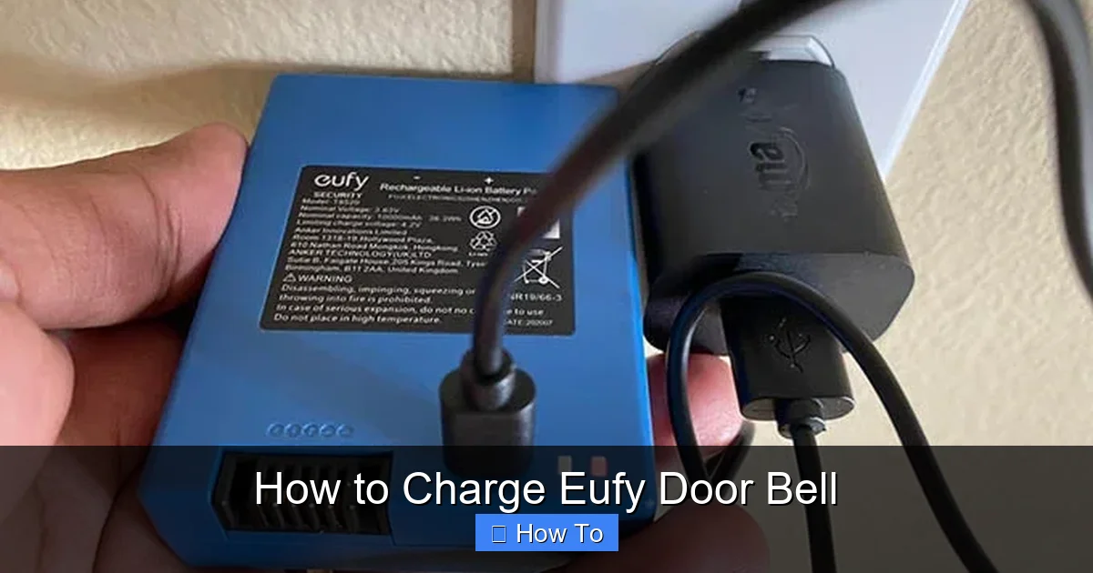 How to Charge Eufy Door Bell