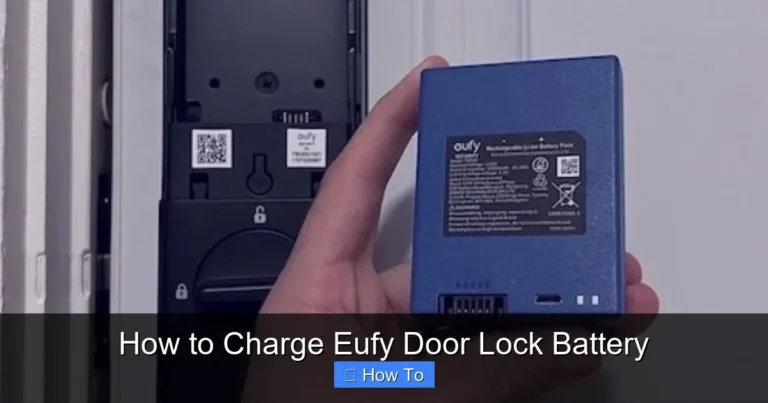 How to Charge Eufy Door Lock Battery