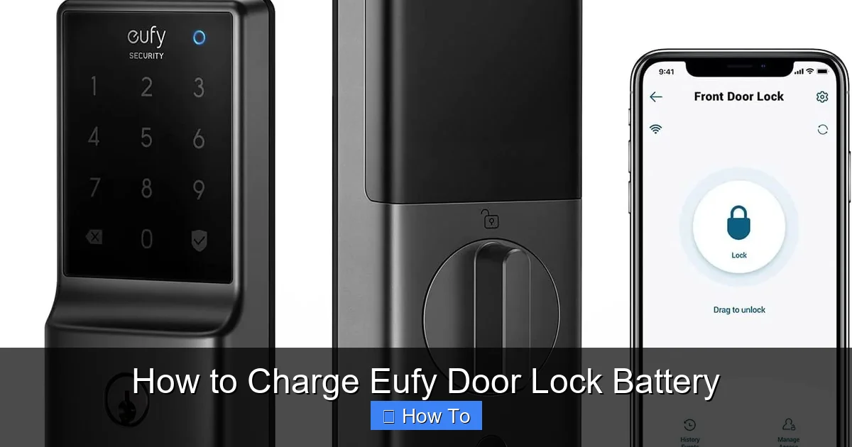 How to Charge Eufy Door Lock Battery
