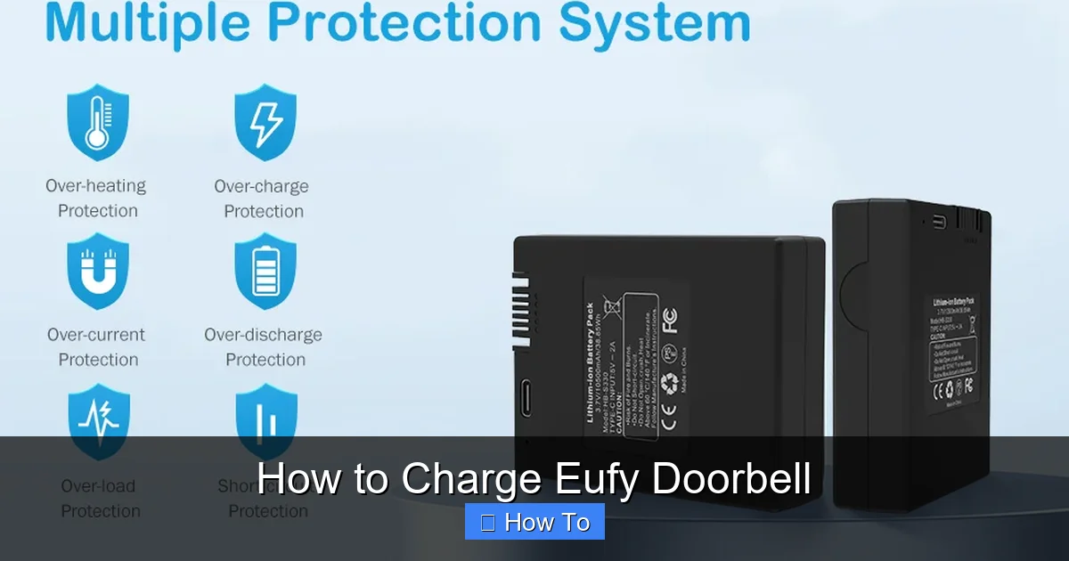 How to Charge Eufy Doorbell