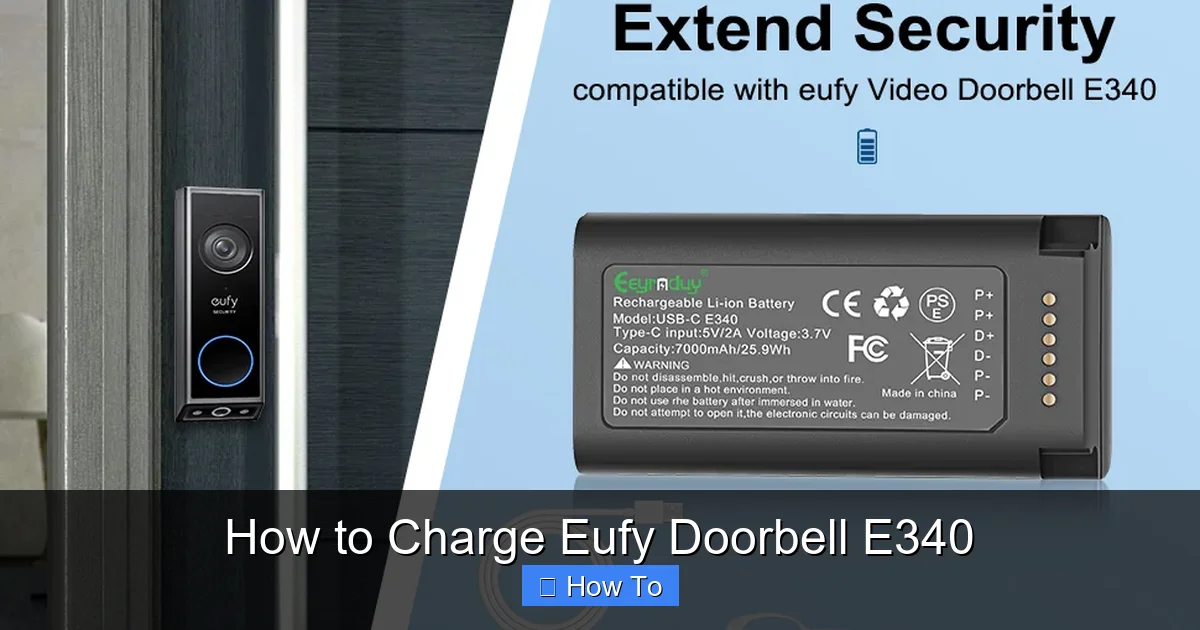 How to Charge Eufy Doorbell E340