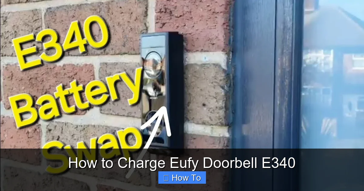 How to Charge Eufy Doorbell E340