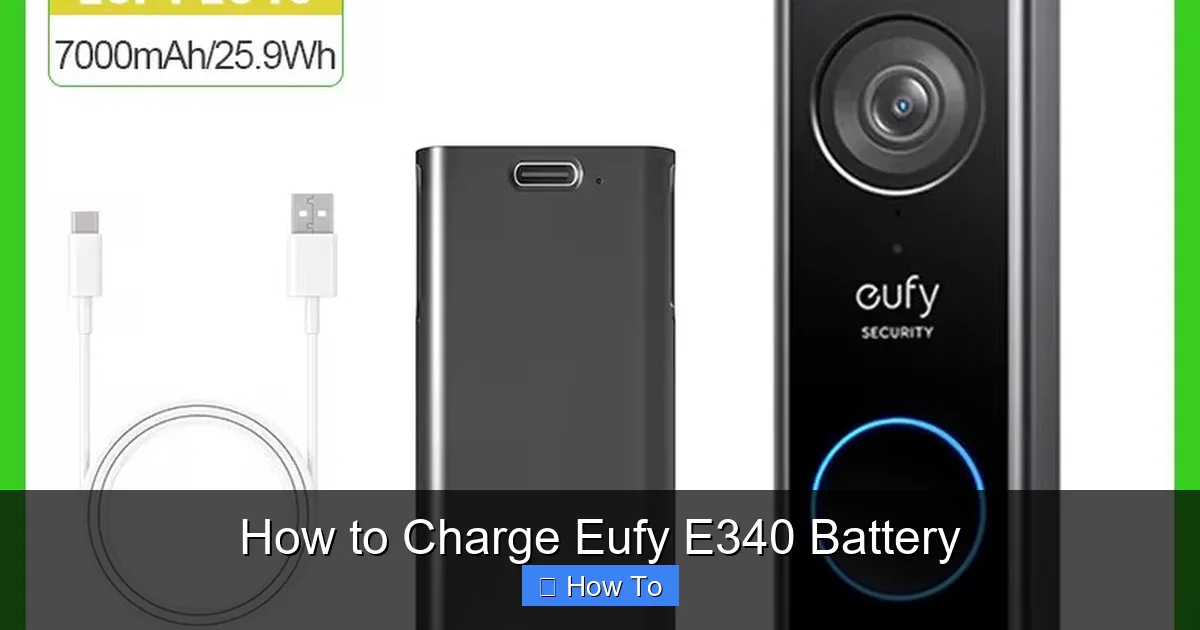 How to Charge Eufy E340 Battery
