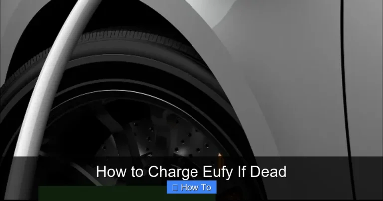 How to Charge Eufy If Dead