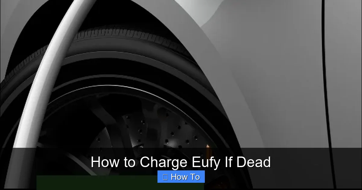 How to Charge Eufy If Dead