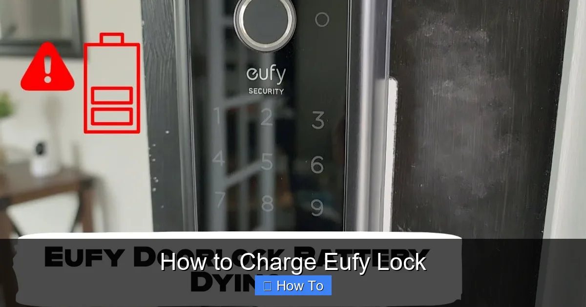 How to Charge Eufy Lock
