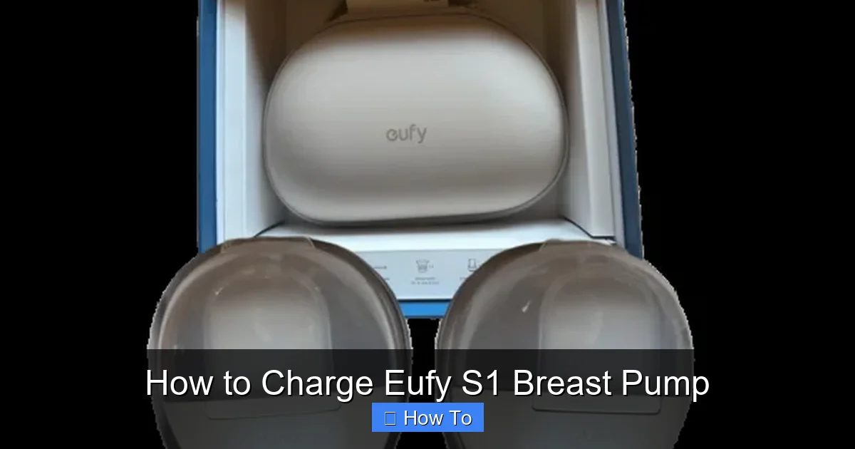 How to Charge Eufy S1 Breast Pump