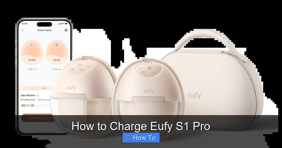 How to Charge Eufy S1 Pro
