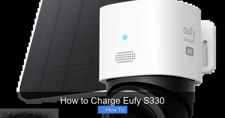 How to Charge Eufy S330