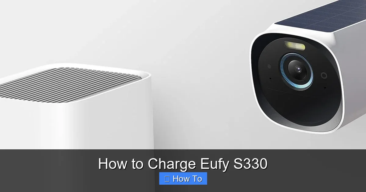 How to Charge Eufy S330