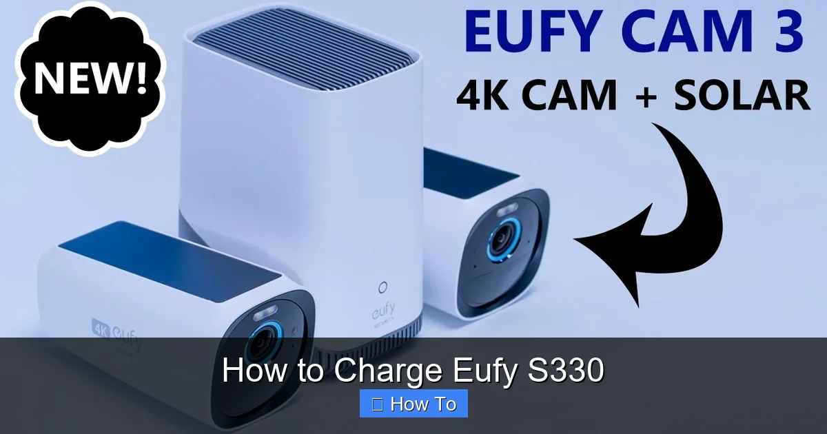 How to Charge Eufy S330