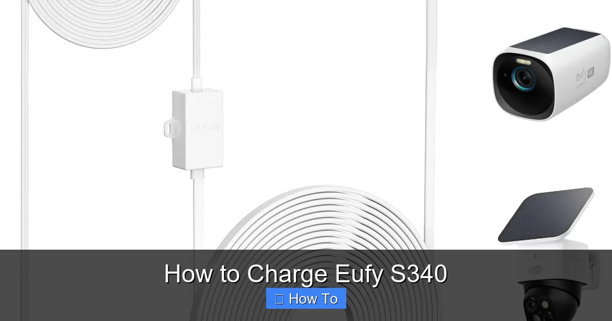 How to Charge Eufy S340