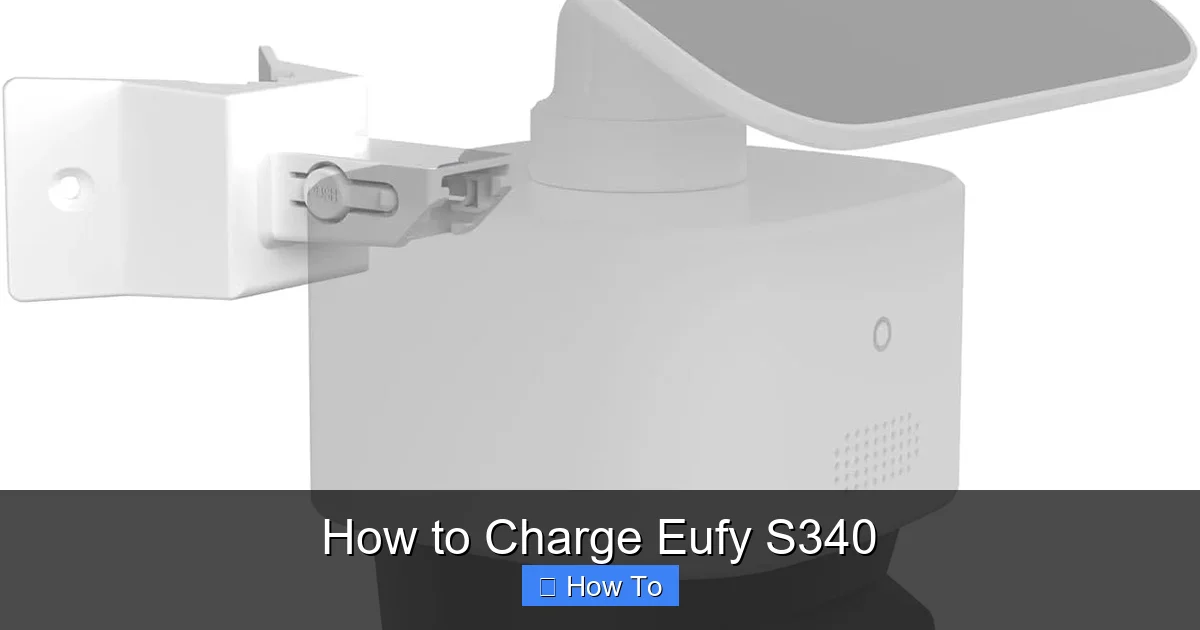 How to Charge Eufy S340