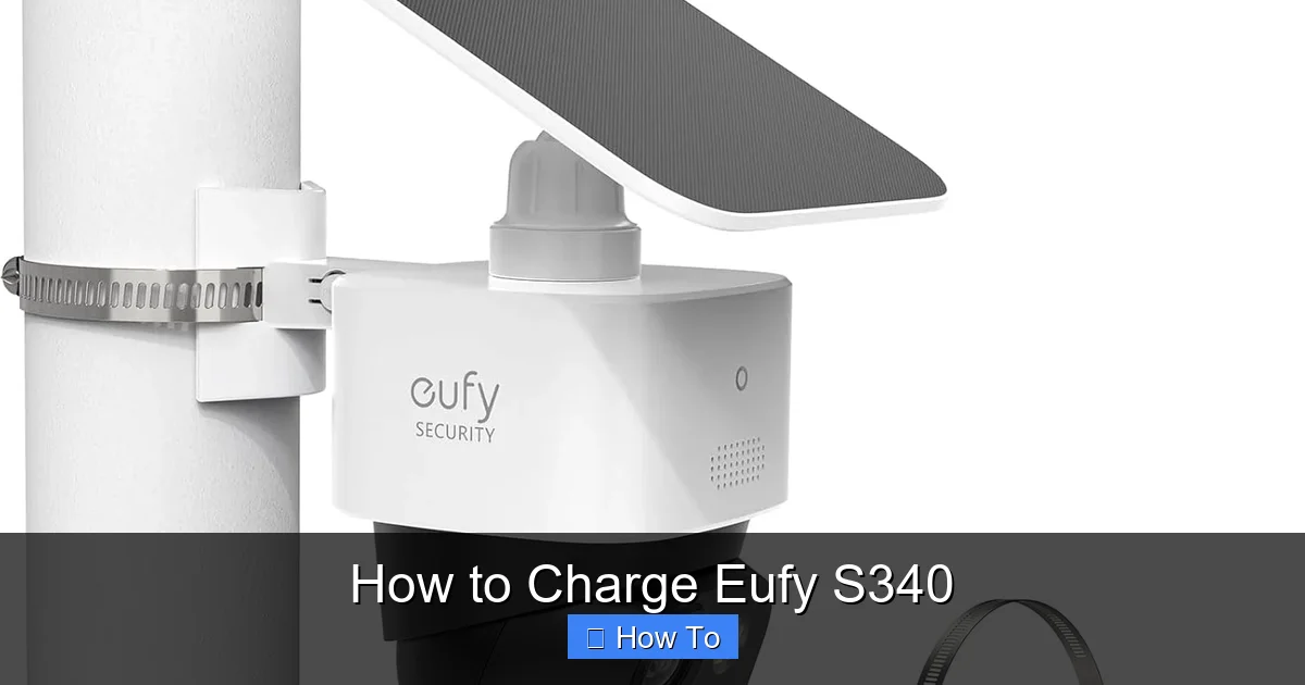 How to Charge Eufy S340